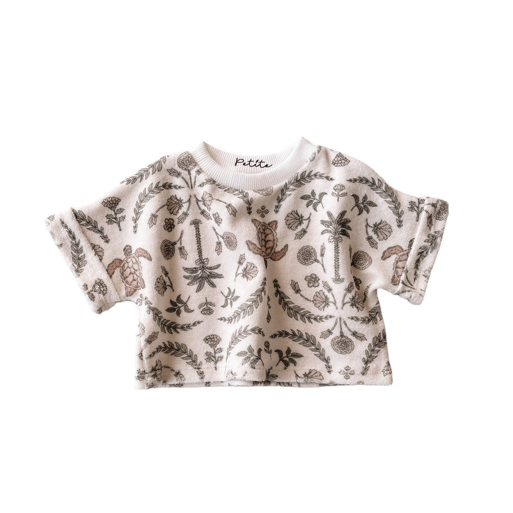 Terry t-shirt / oriental turtles