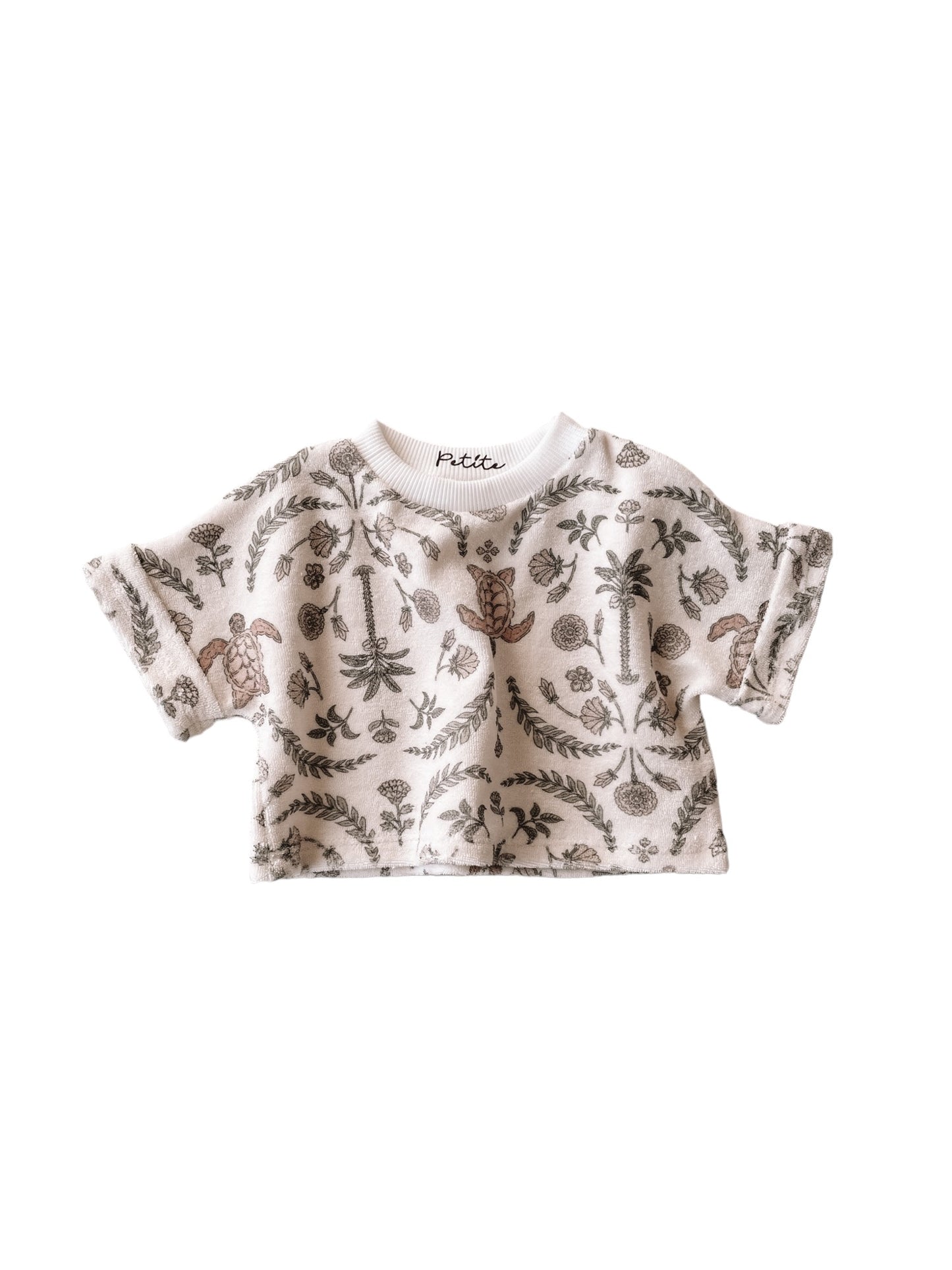 Terry t-shirt / oriental turtles