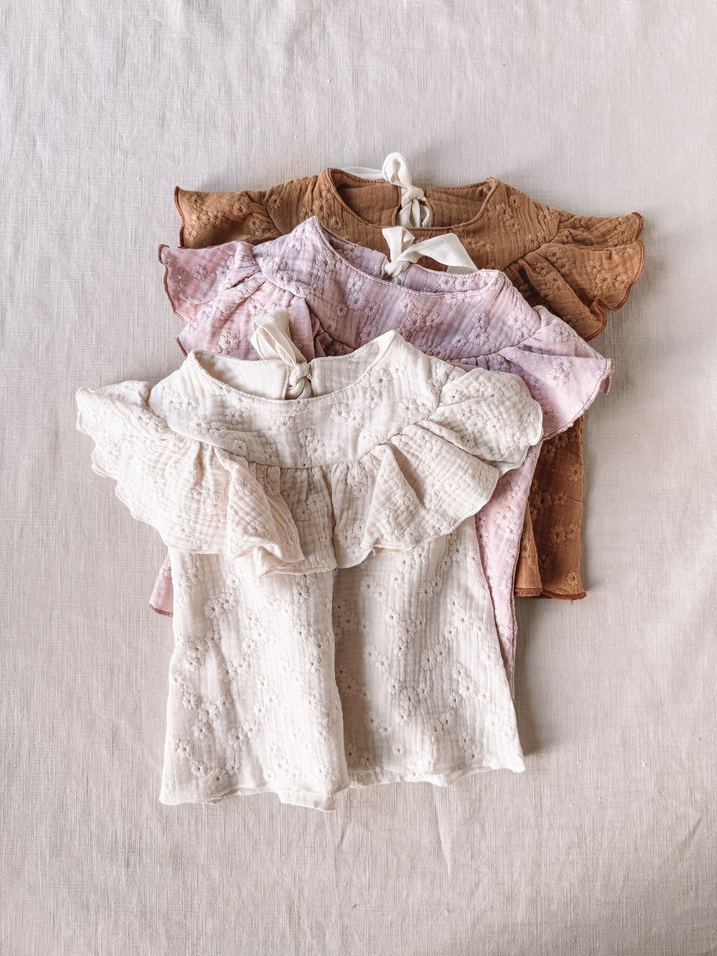 Naya baby dress / embroidered blush
