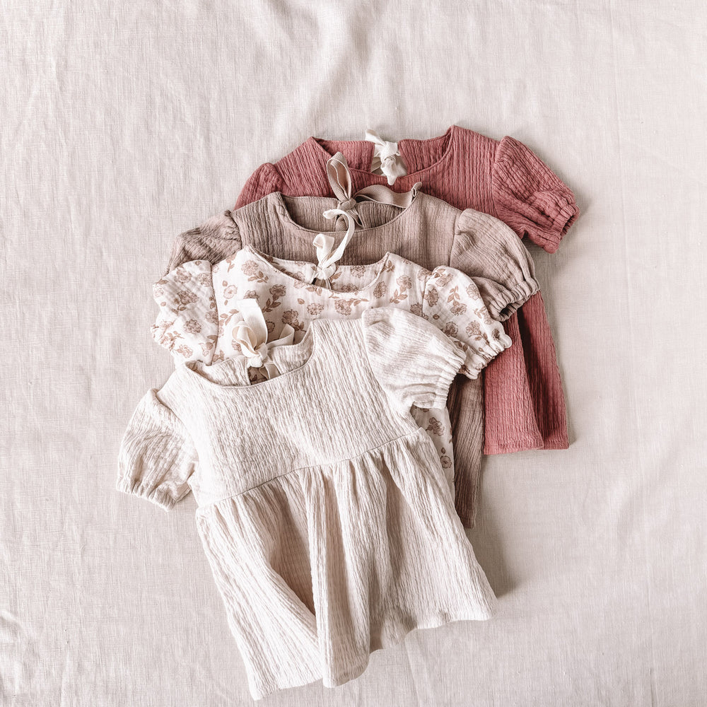 
                      
                        Florence baby dress / pink clay
                      
                    