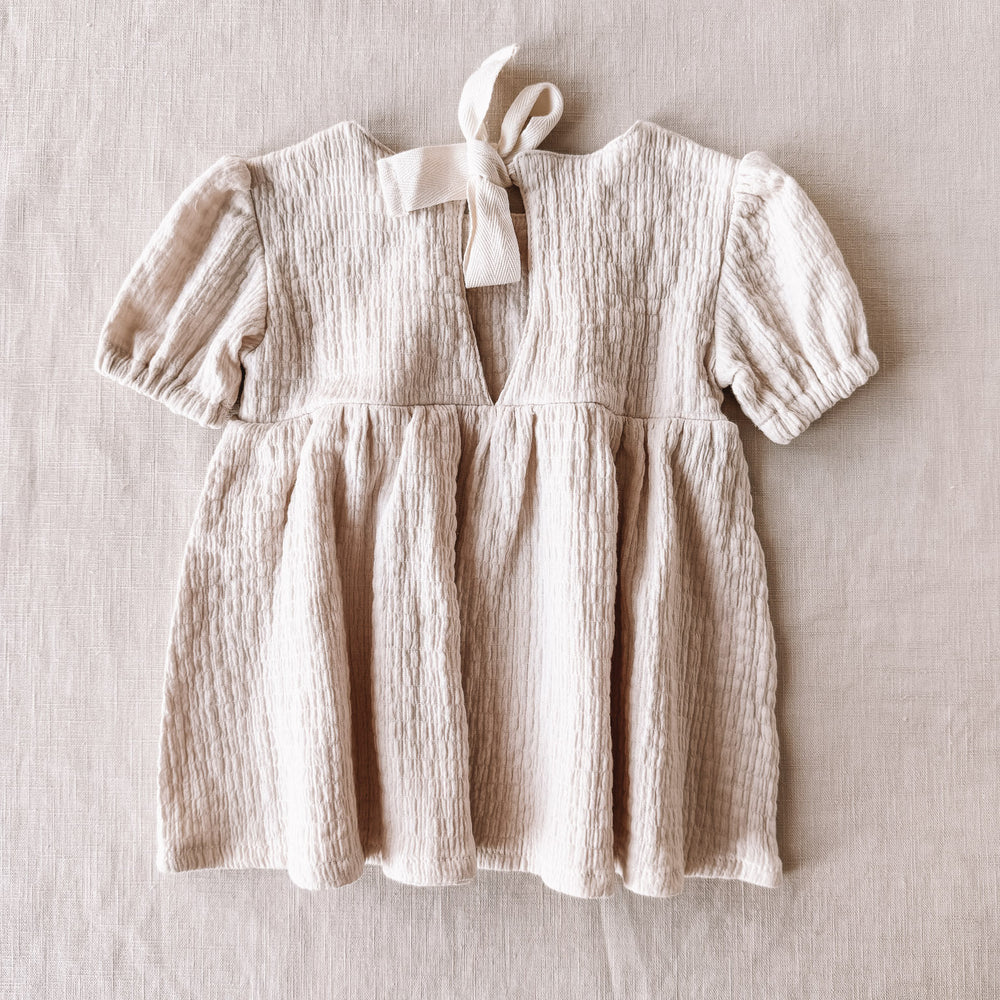 Florence baby dress / muslin - milk