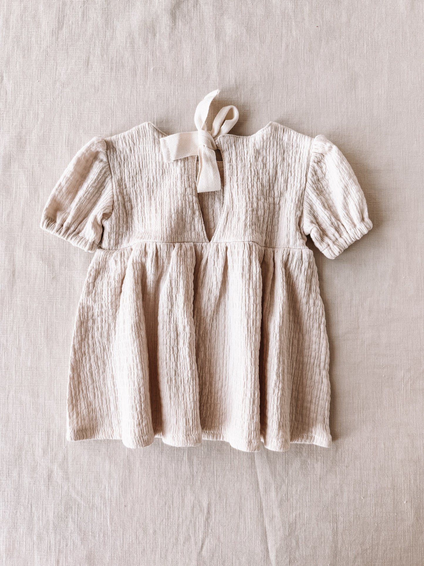 Florence baby dress / muslin - milk