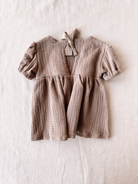 Florence baby dress / cacao