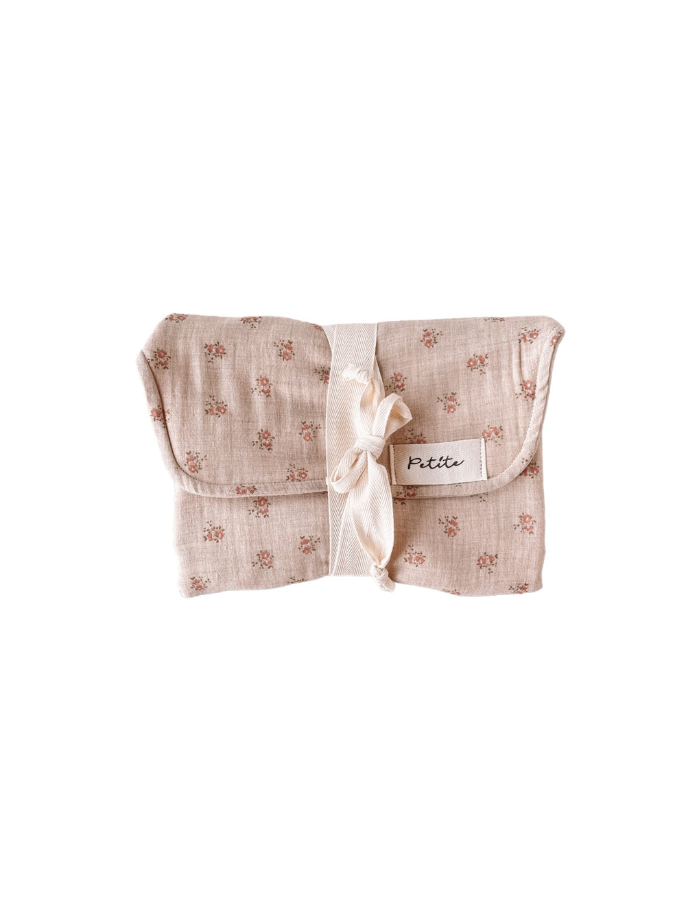 Diaper changing pad / melange floral beige