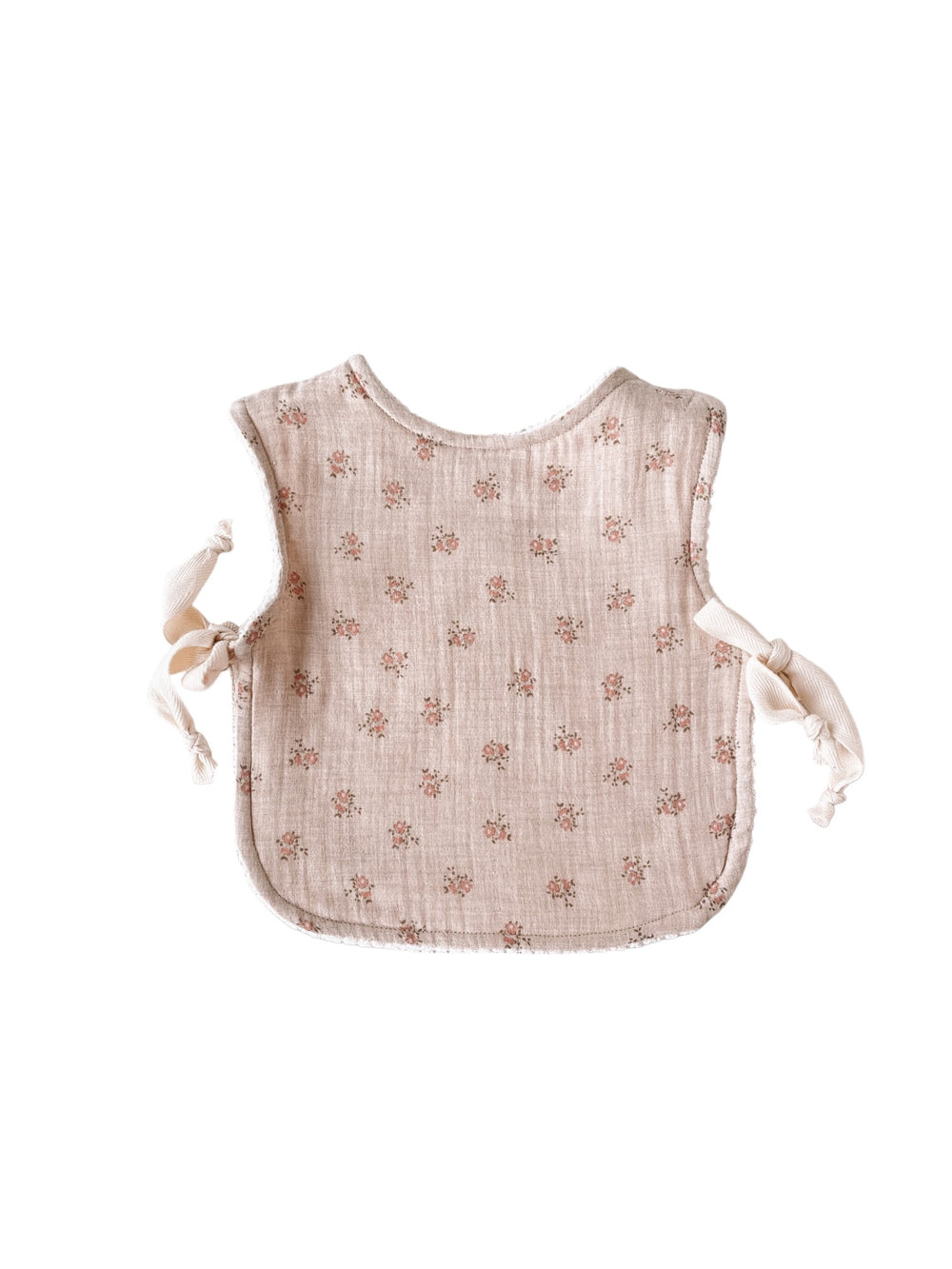 Copy of Baby & toddler bib / melange floral beige