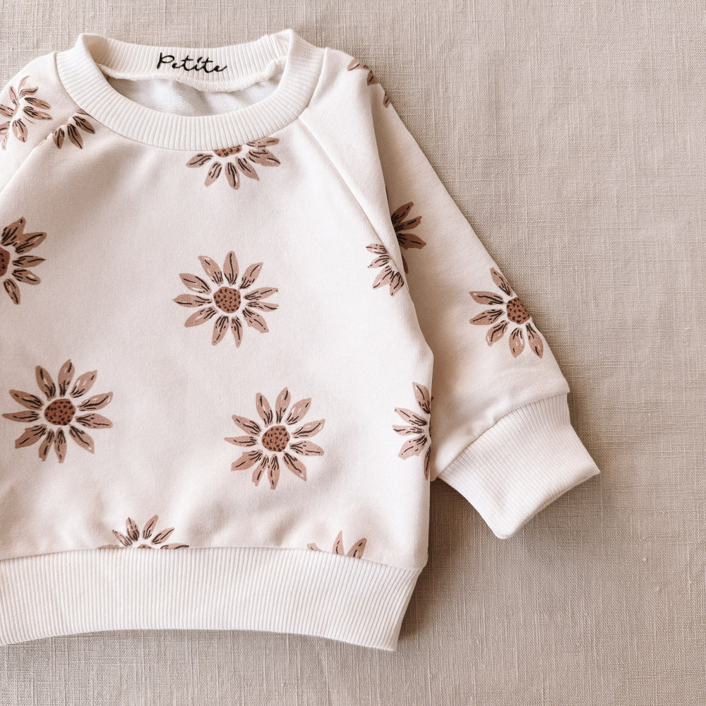 
                      
                        Baby cotton sweatshirt / sunflowers
                      
                    