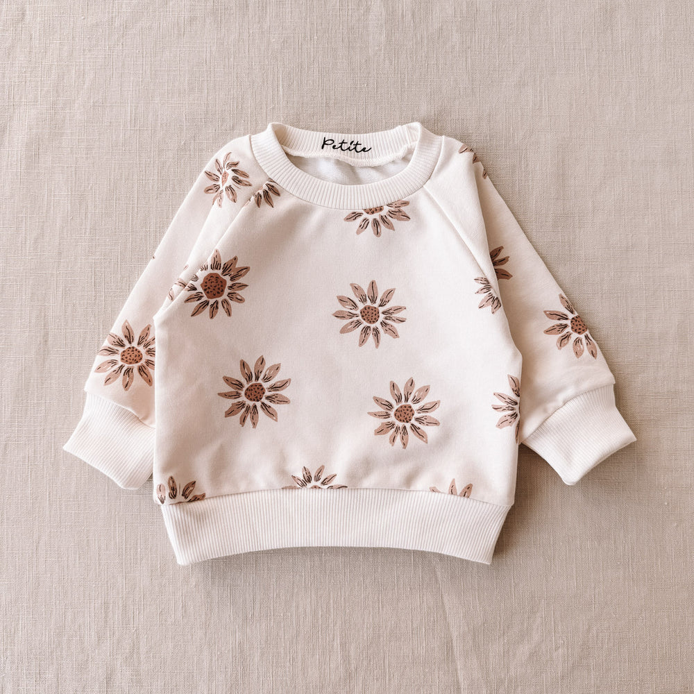 
                      
                        Baby cotton sweatshirt / sunflowers
                      
                    