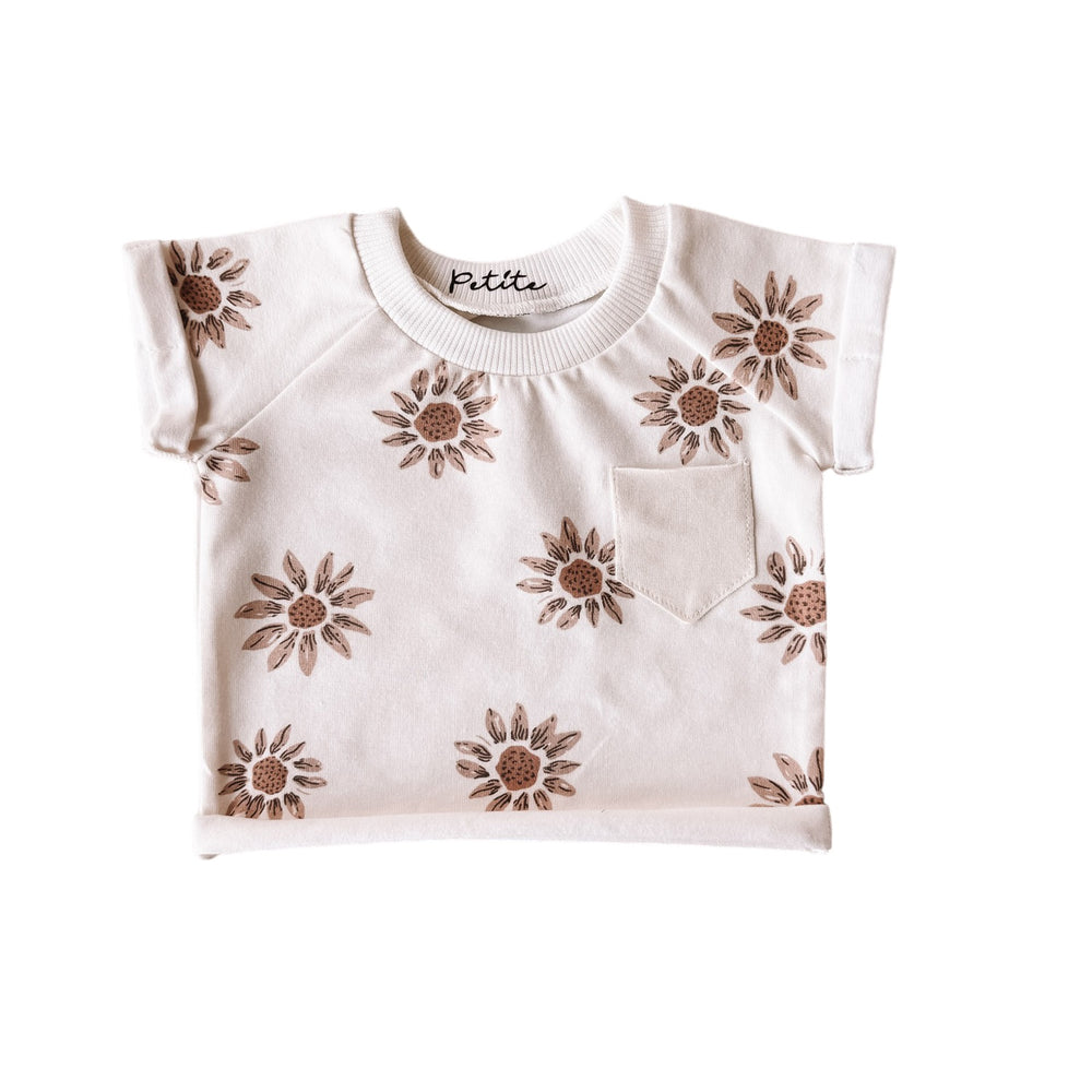 
                      
                        Jersey t-shirt / sunflowers
                      
                    