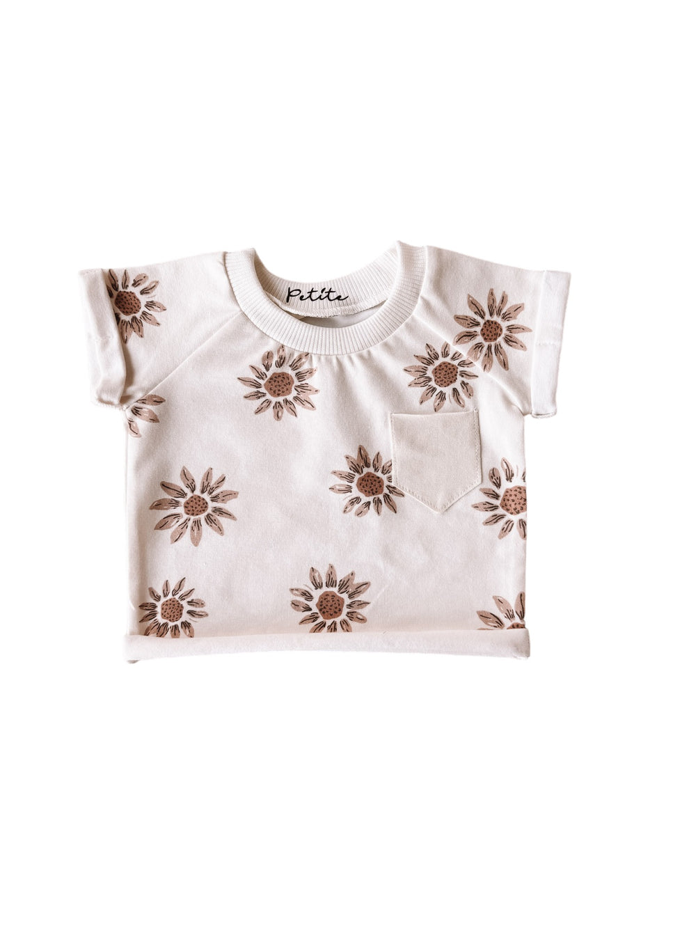 Jersey t-shirt / sunflowers