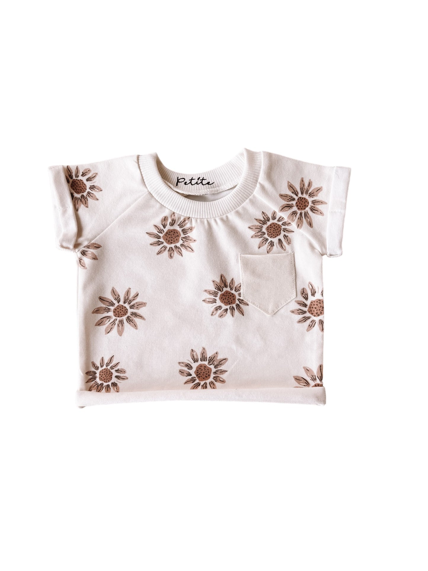 Jersey t-shirt / sunflowers