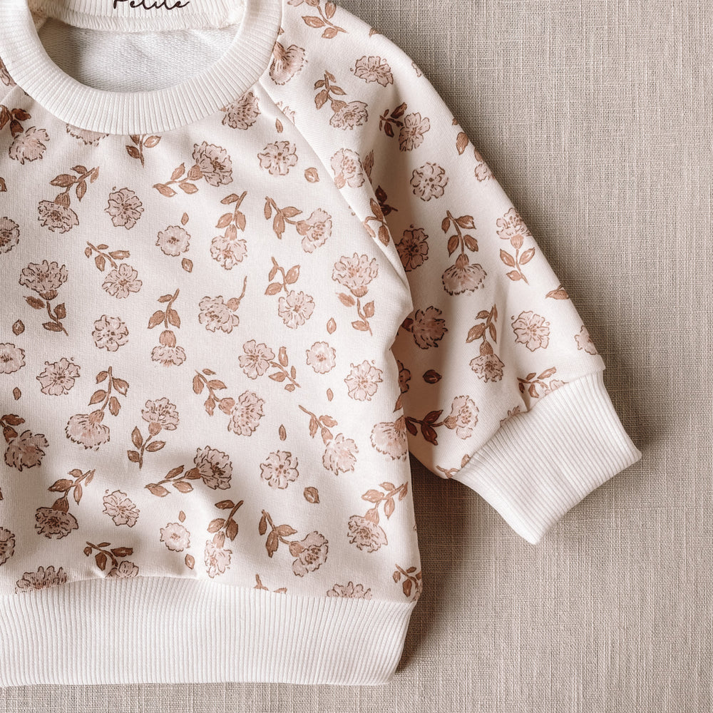 Baby cotton sweatshirt / blossom