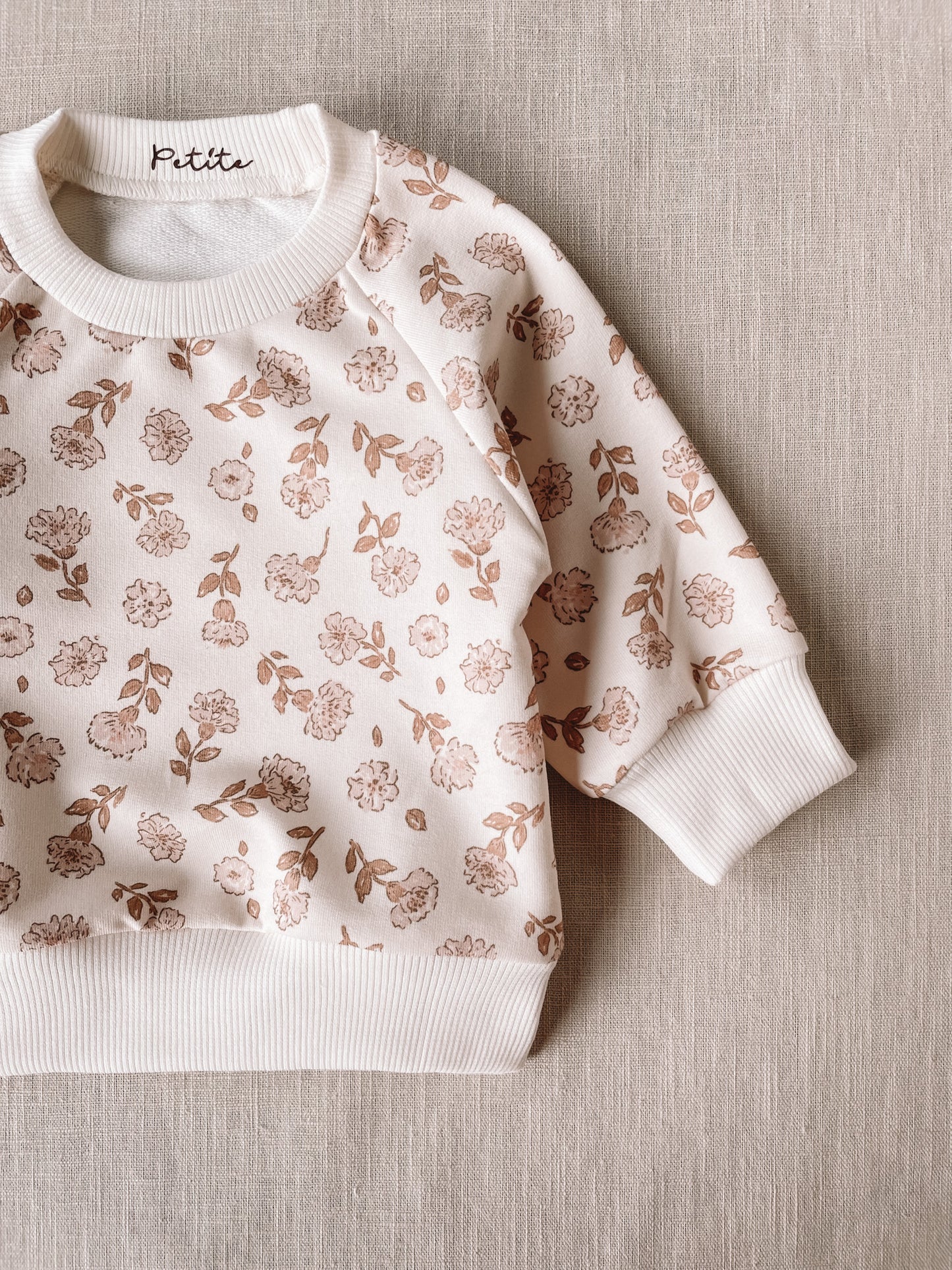 Baby cotton sweatshirt / blossom