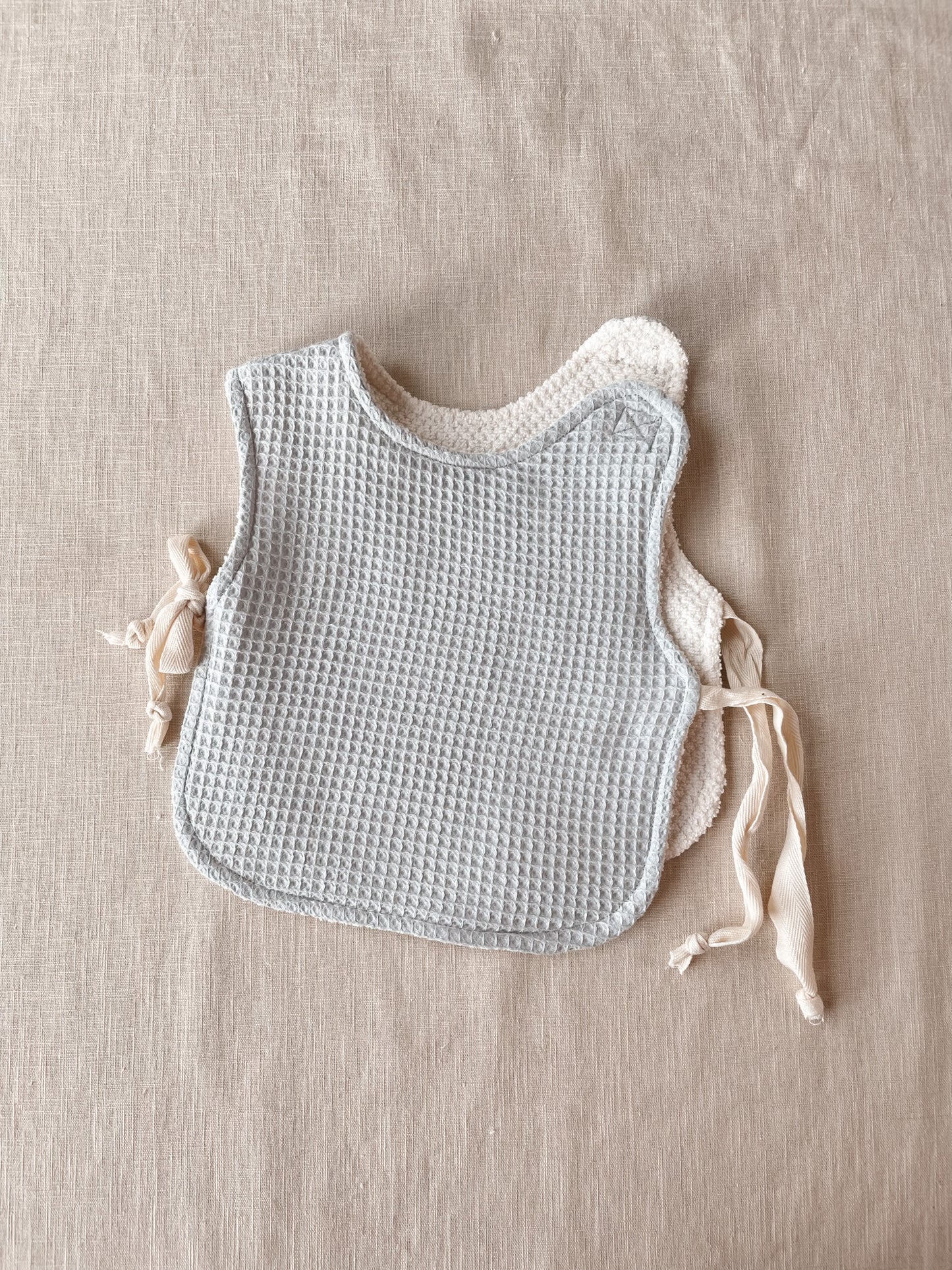 Newborn set / soft waffle - icy blue