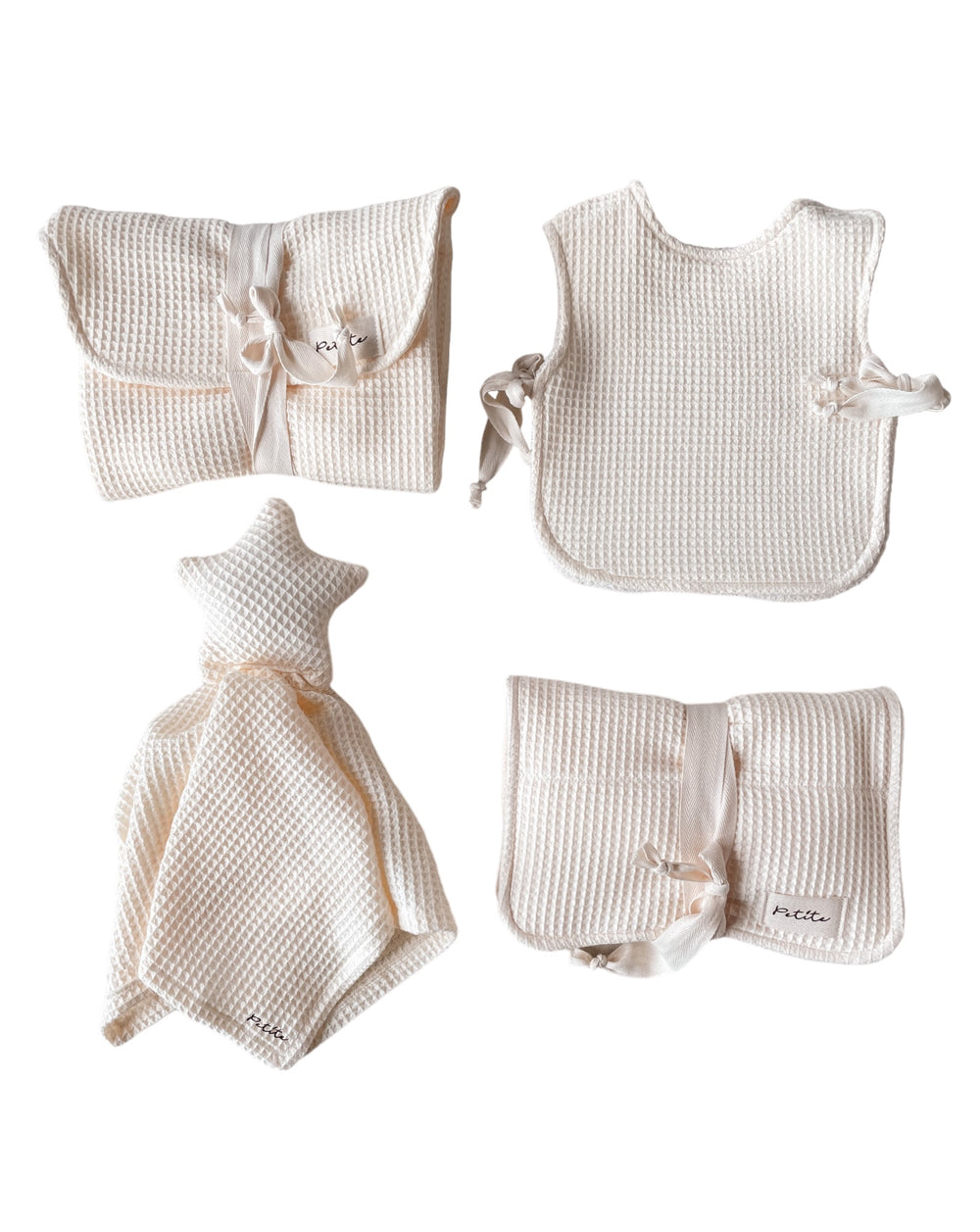 Newborn set / soft waffle - vanilla