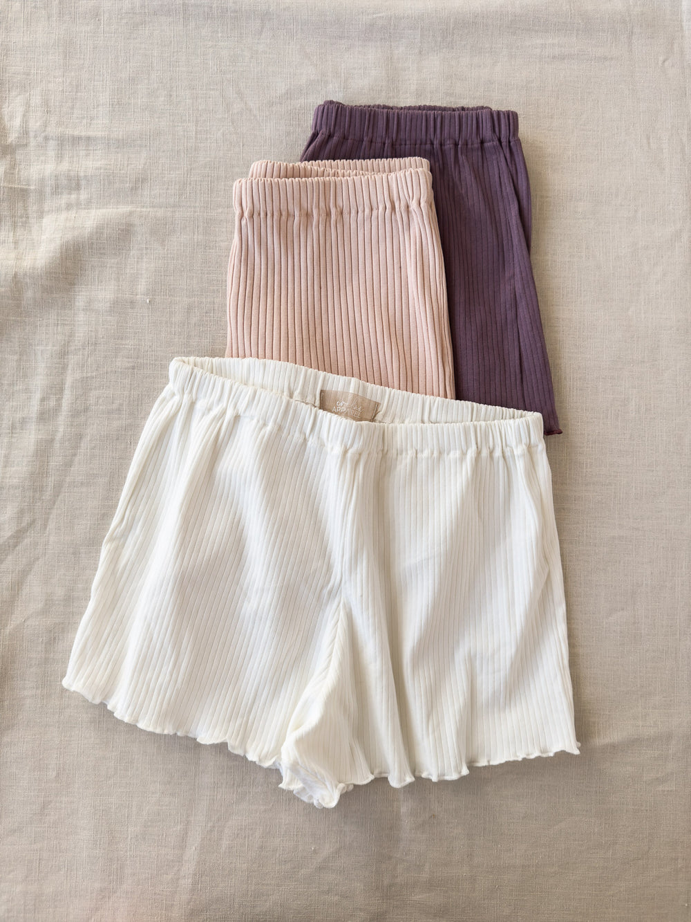 Loungewear shorts / ribbed