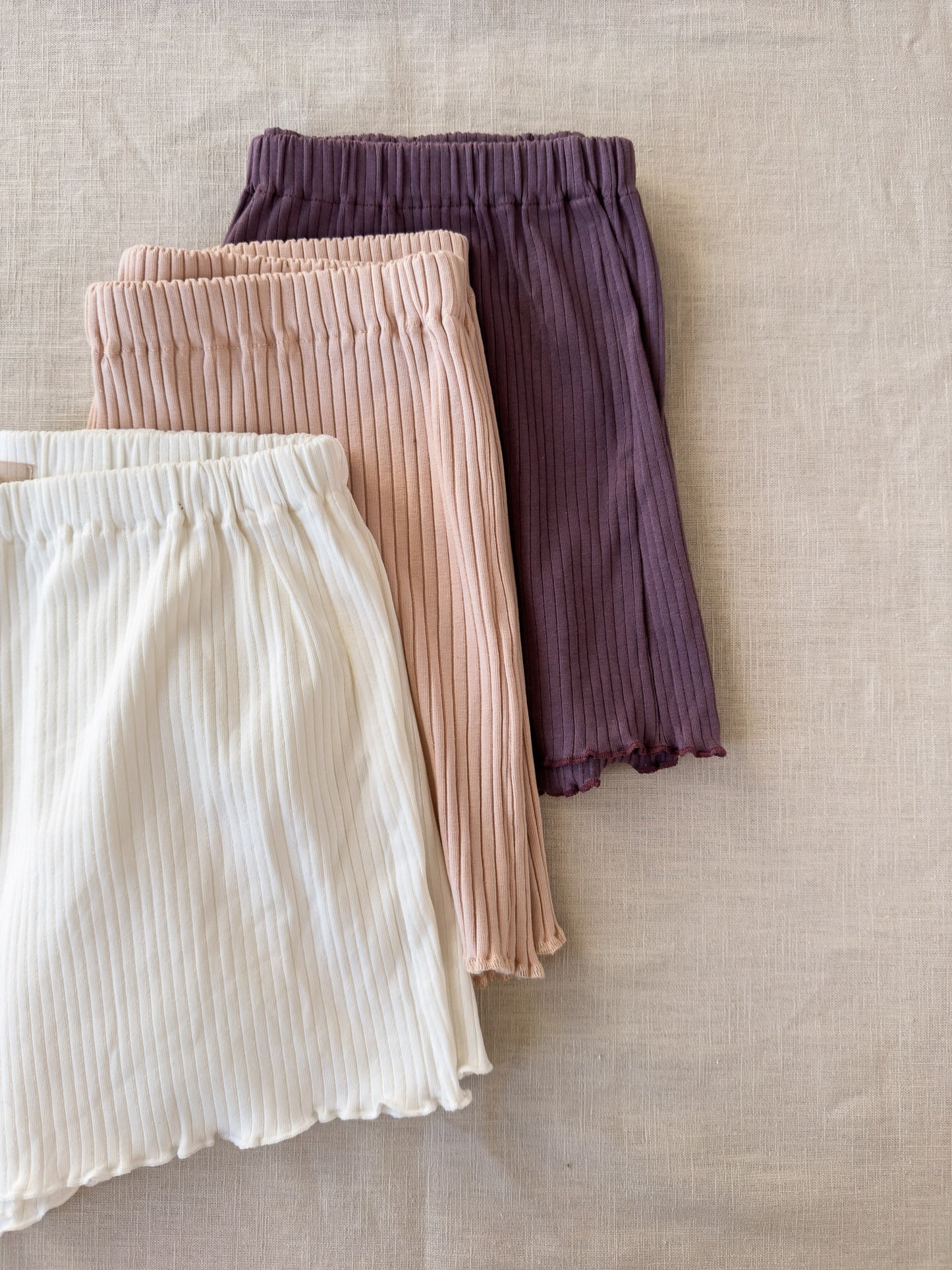 Loungewear shorts / ribbed