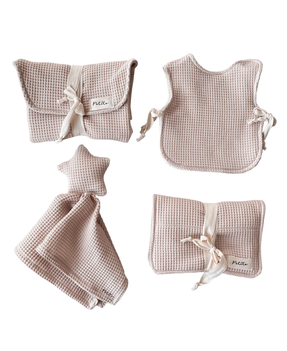 Newborn set / soft waffle - beige