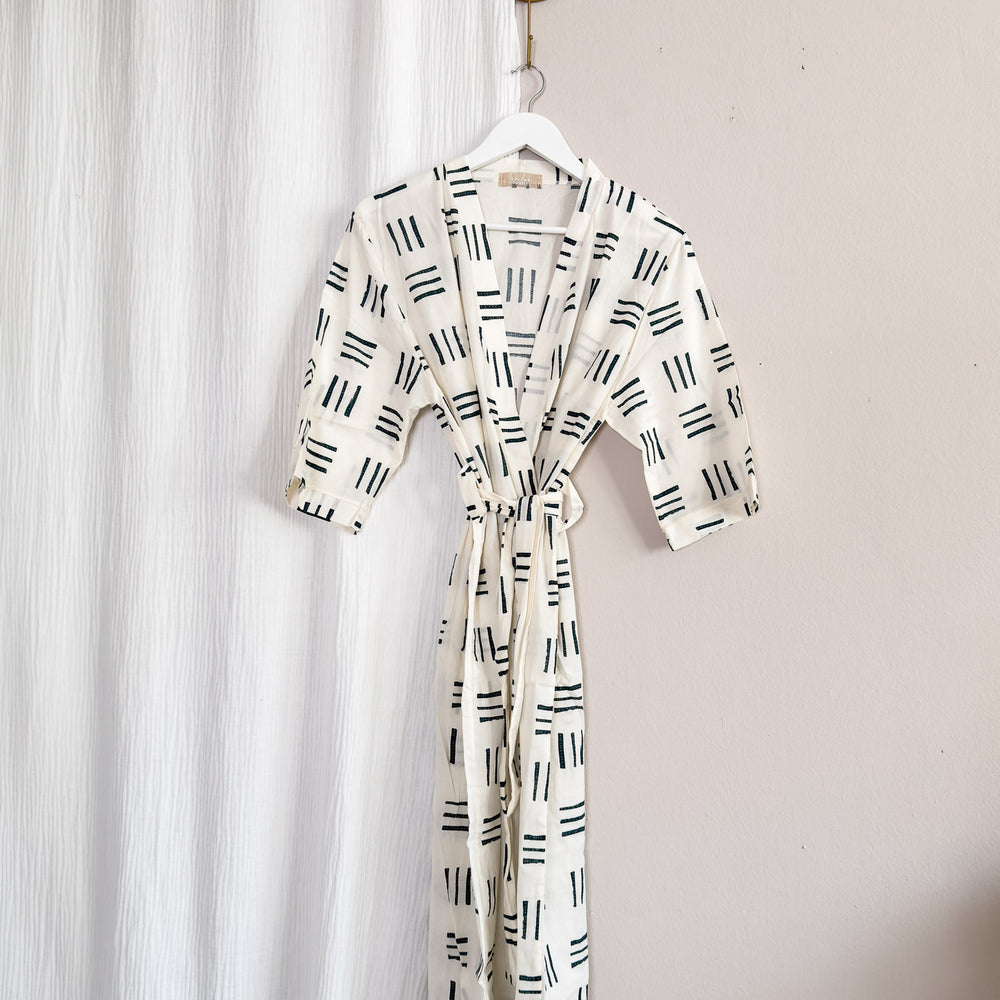 Cotton robe / ivory