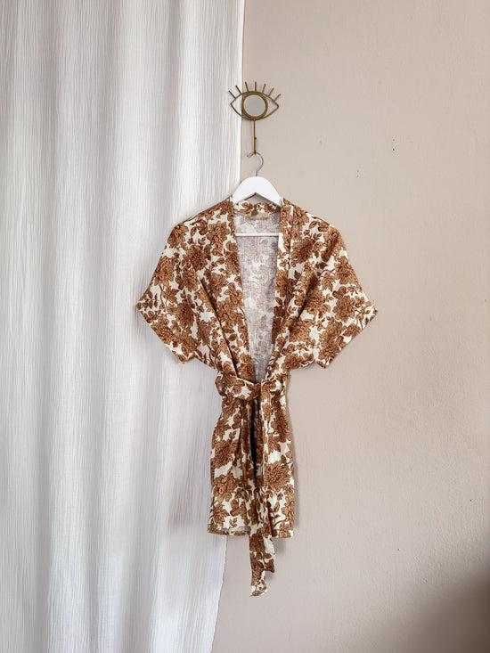 Kimono / linen - tan