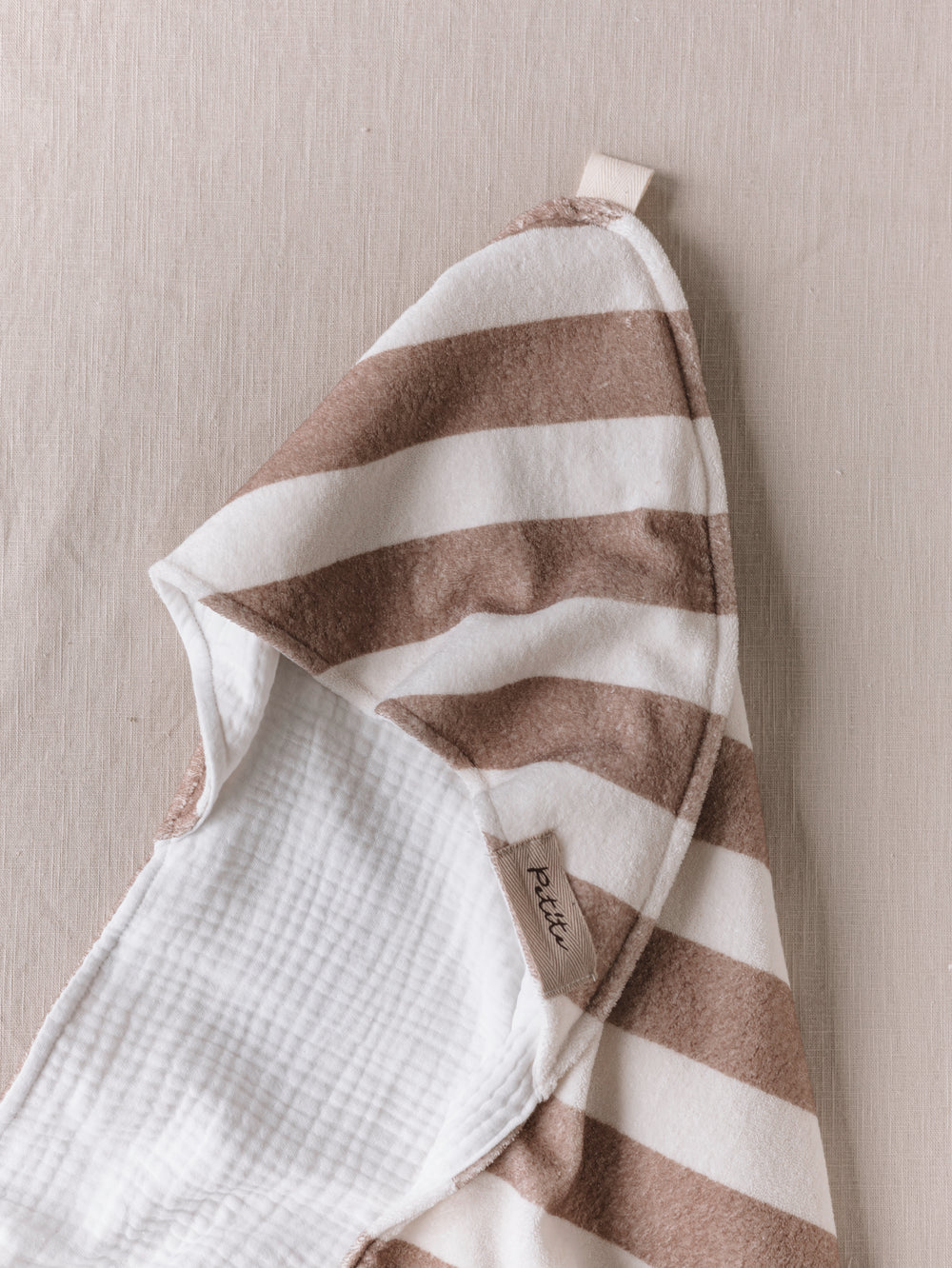 Baby Hooded towel  /  stripes