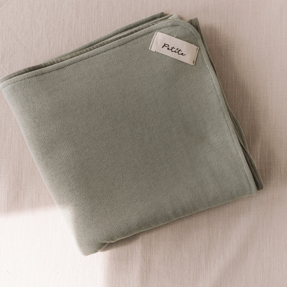 
                      
                        Knit + Muslin Blanket / dusty sage
                      
                    