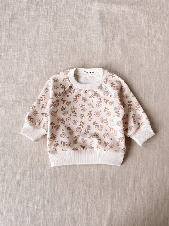 Baby cotton sweatshirt / blossom