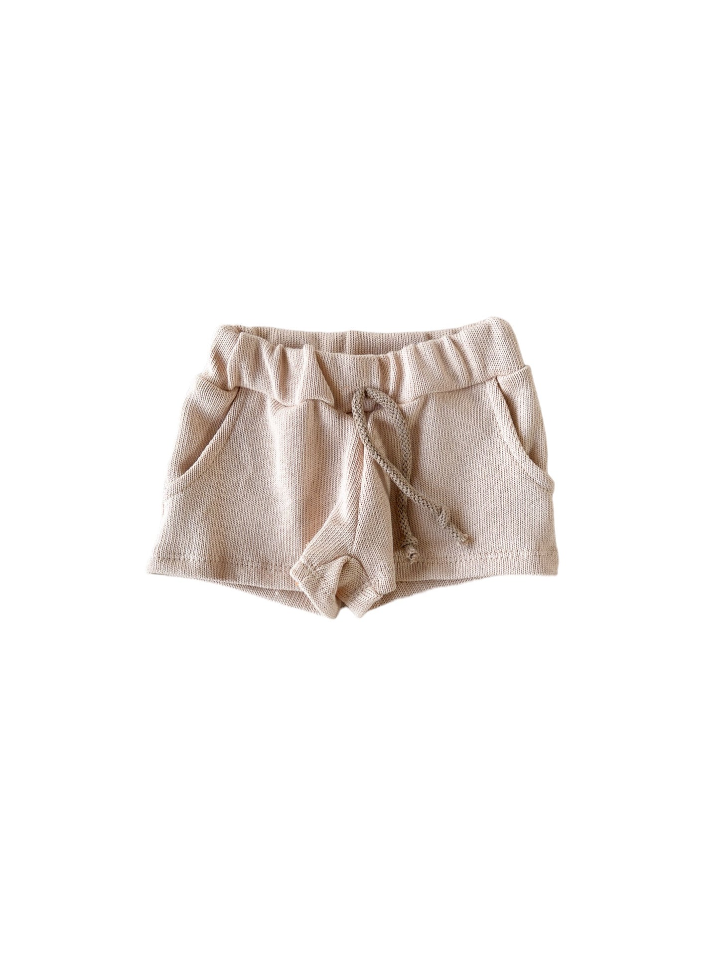 Knit shorts / light beige