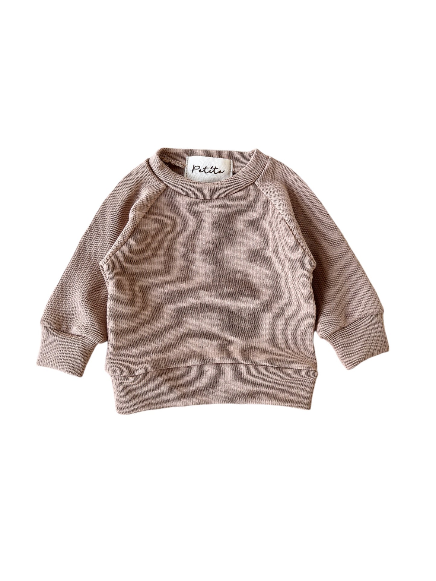 Knitted sweater / dark beige