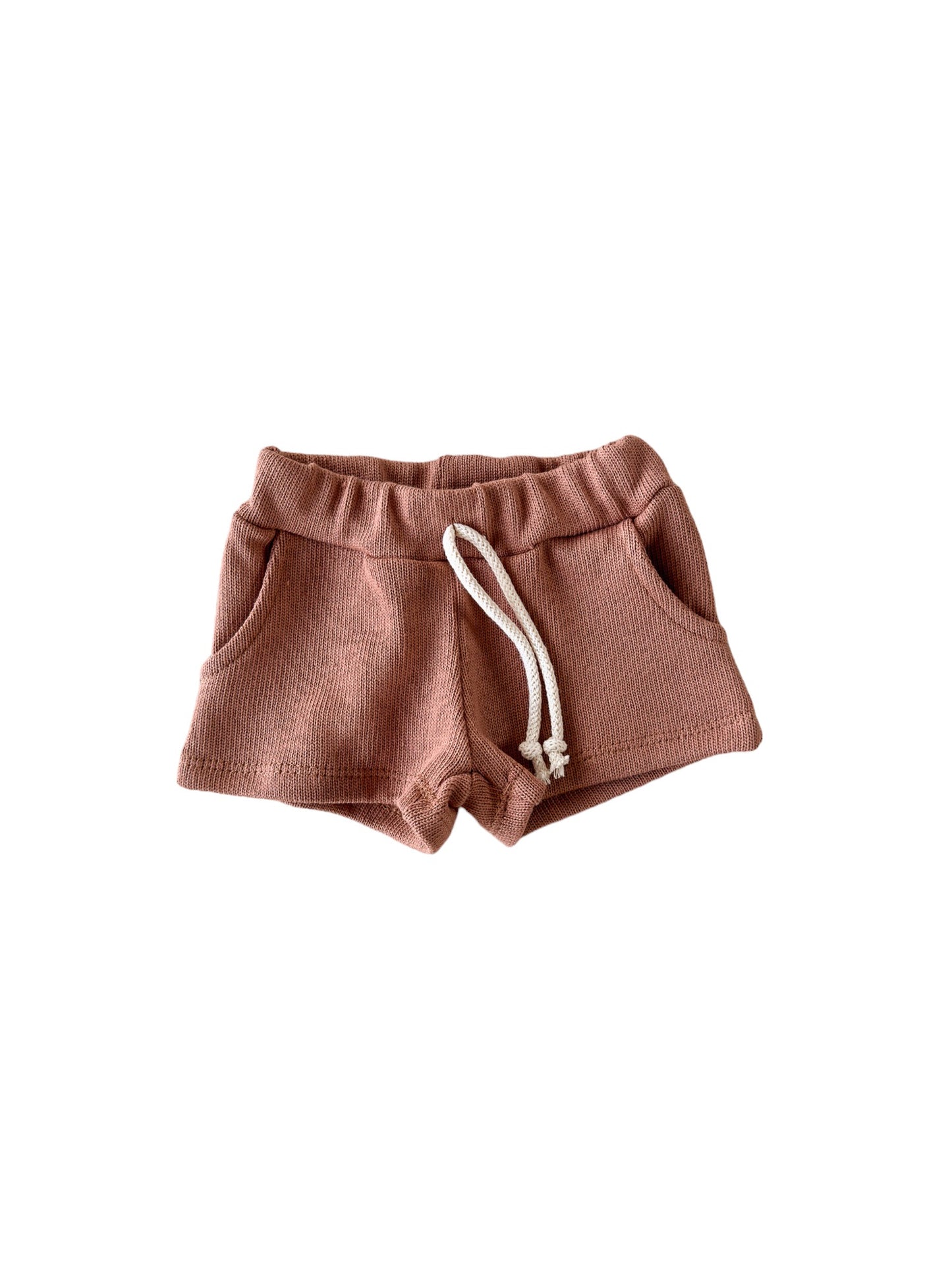 Knit shorts / clay