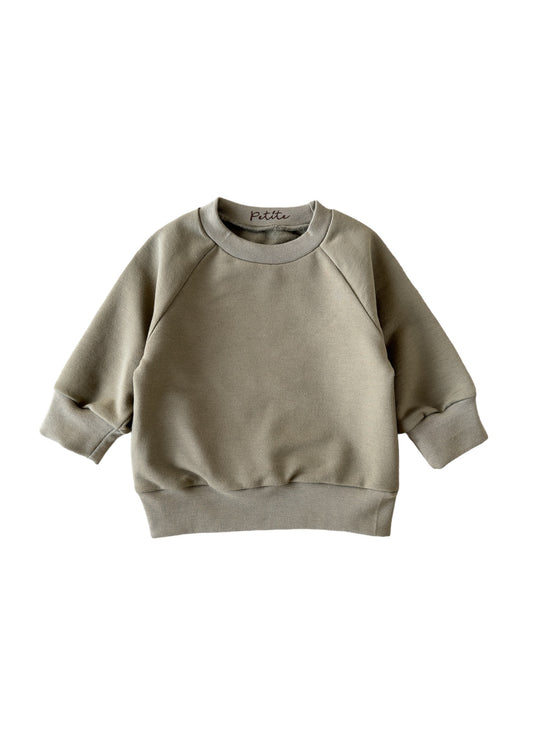 Cotton sweater / olive