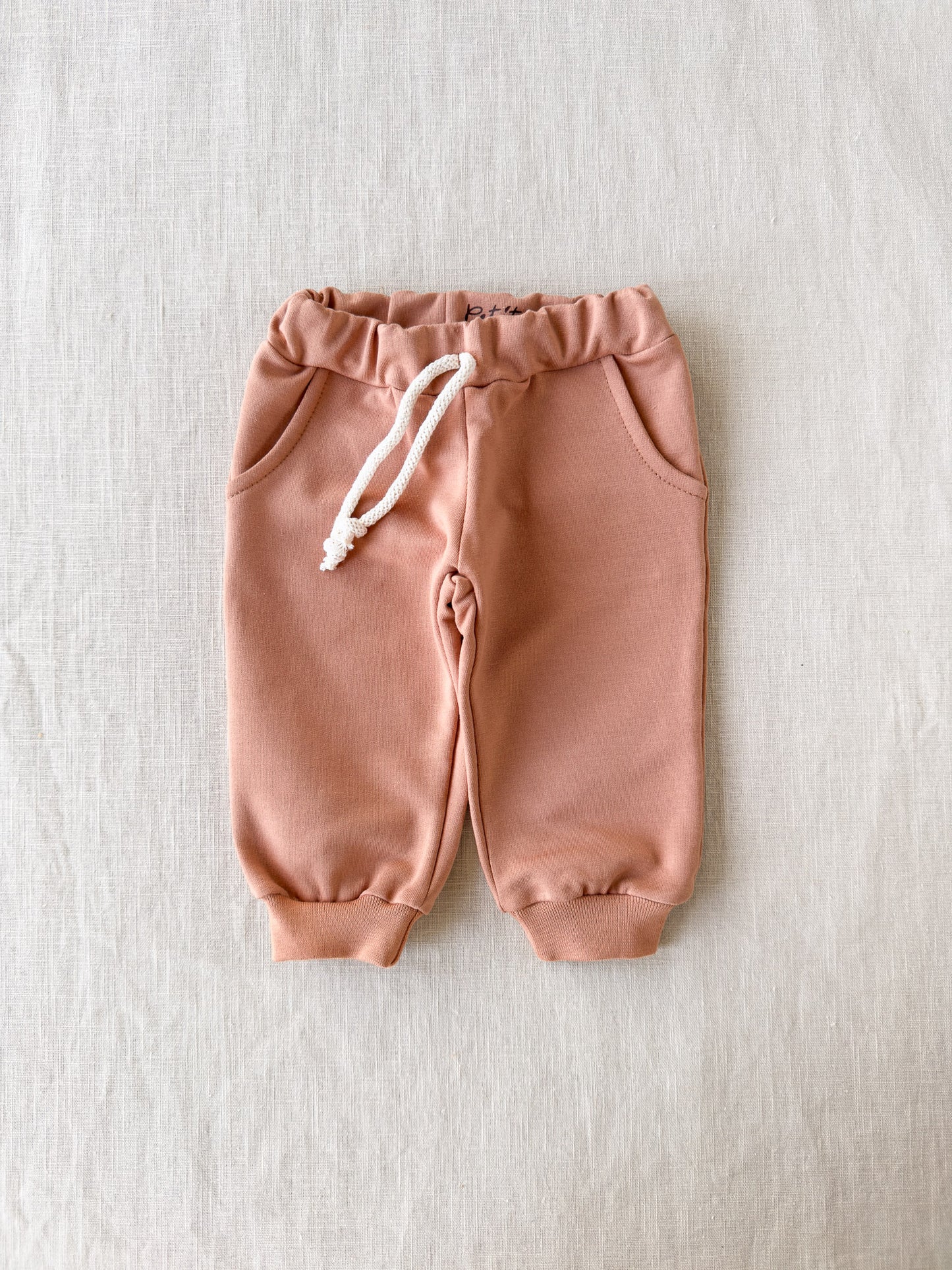 Cotton sweatpants / clay