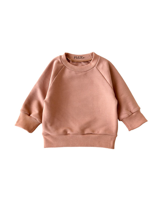 Cotton sweater / clay