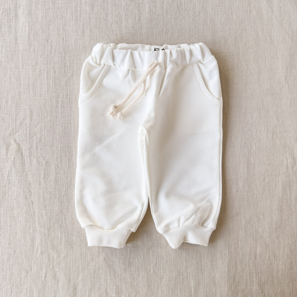 Cotton sweatpants / ivory