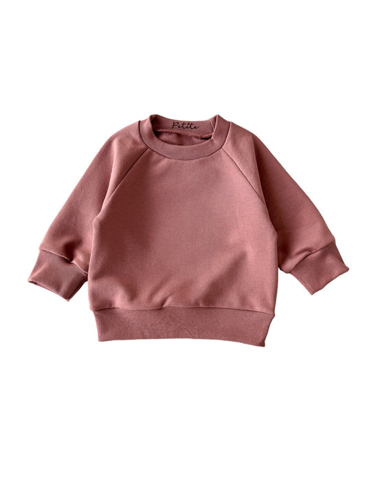 Cotton sweater / mauve