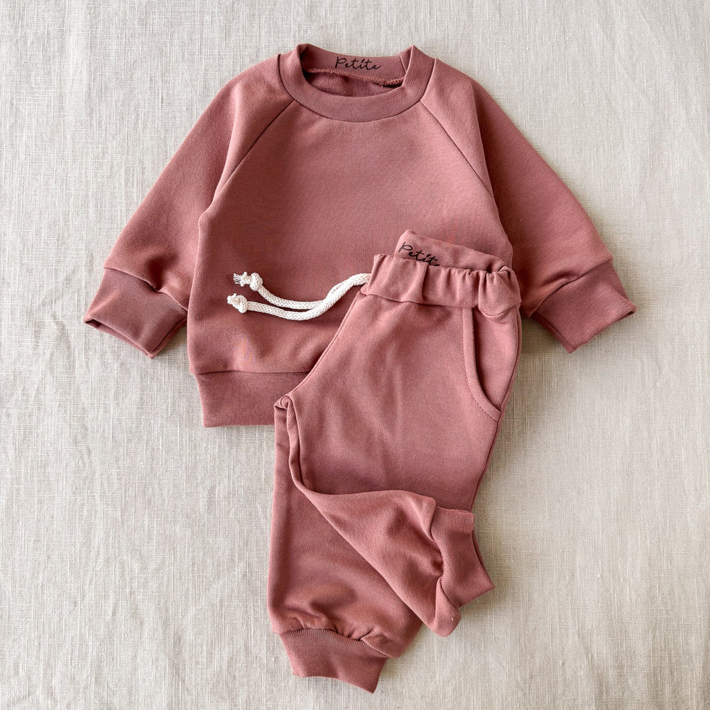 Cotton sweater / mauve