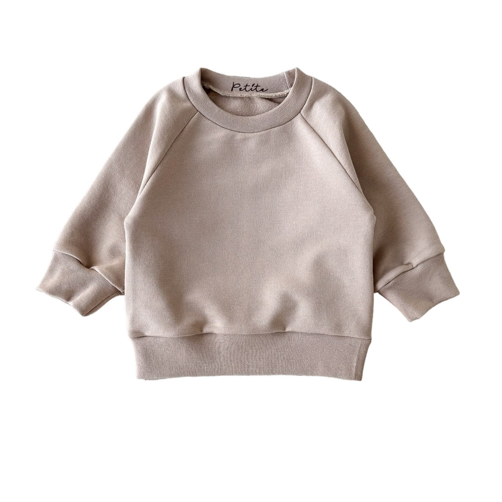 Cotton sweater / dark beige