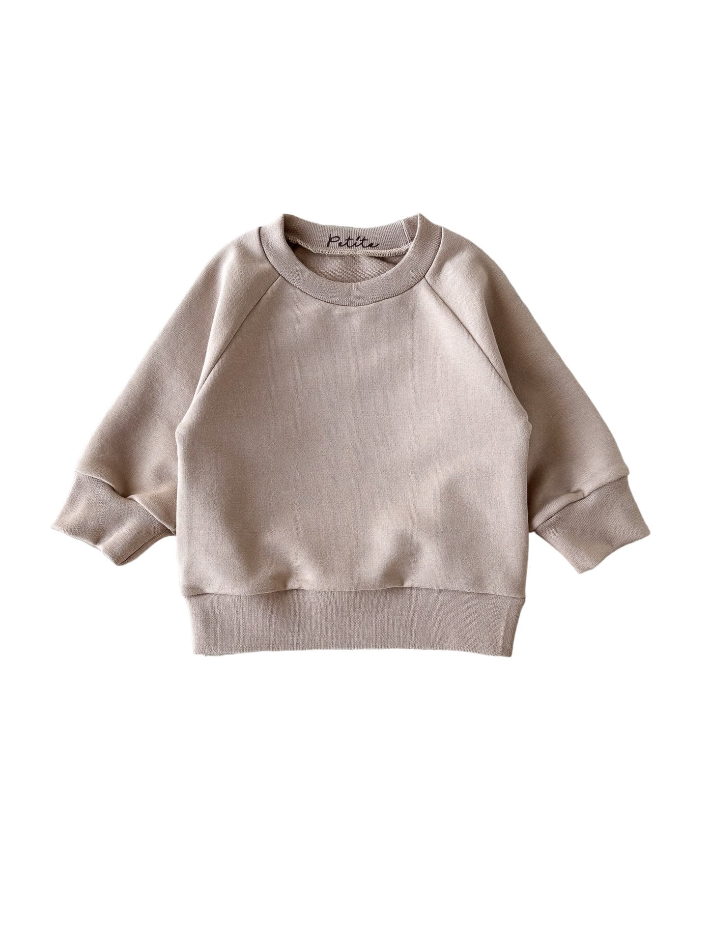 Cotton sweater / dark beige
