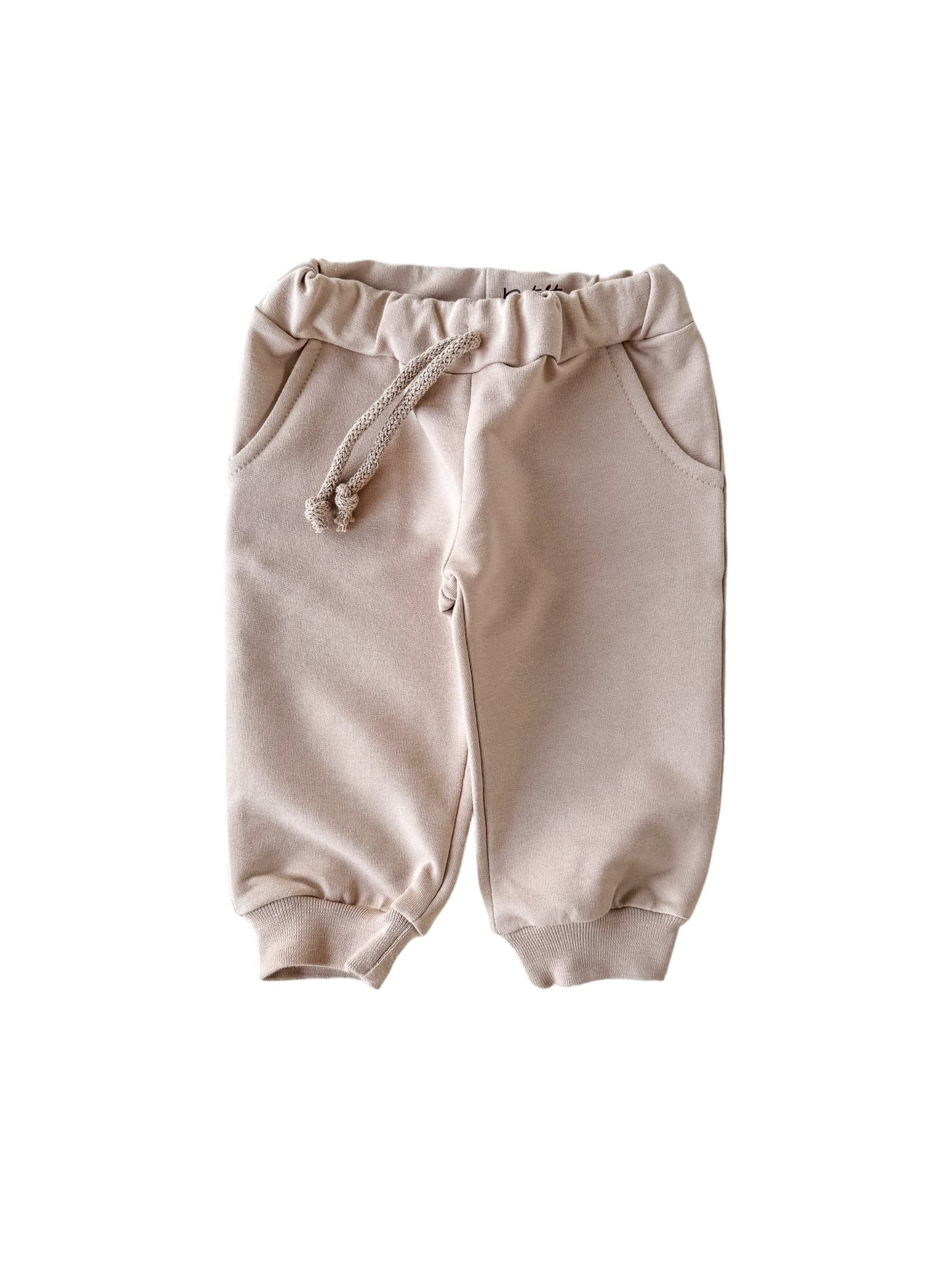 Cotton sweatpants / light beige