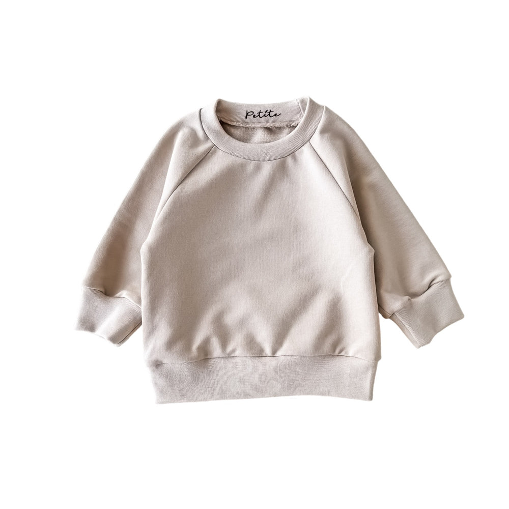 Cotton sweater / light beige