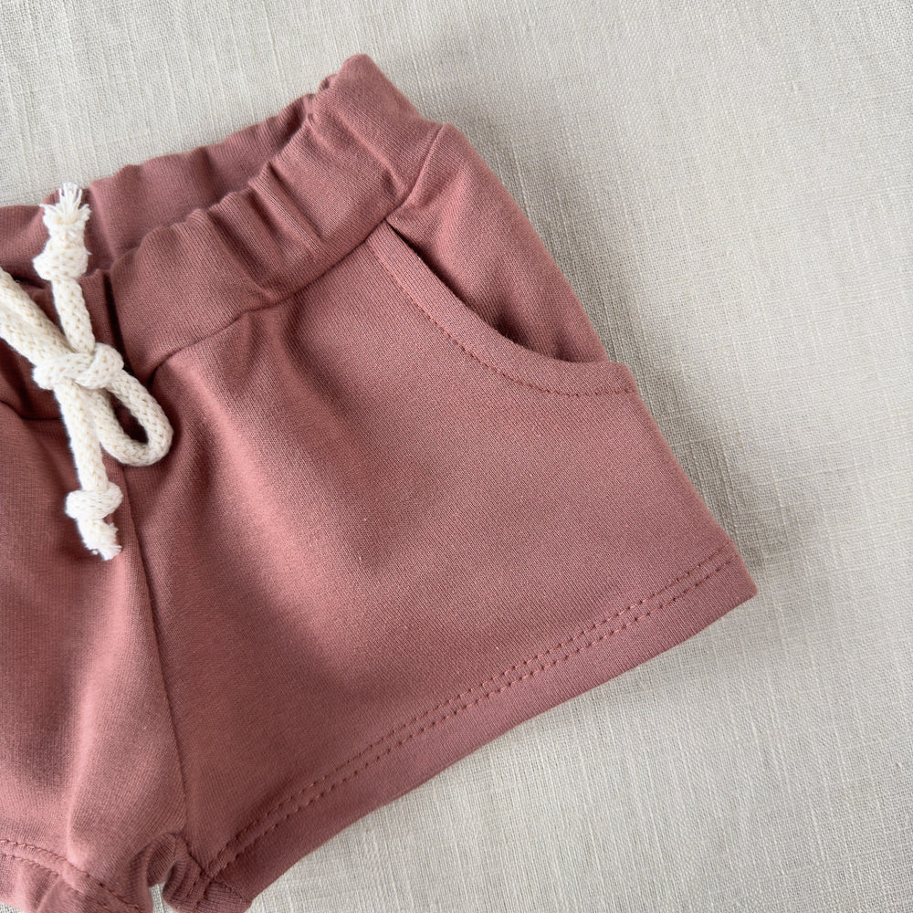 Cotton shorts / mauve