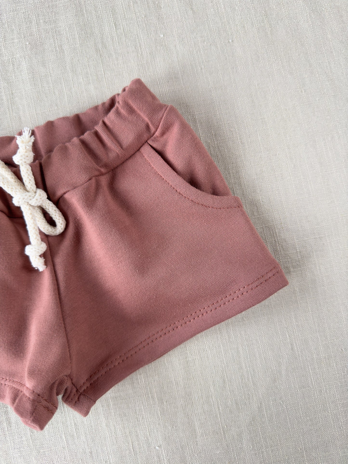 Cotton shorts / mauve