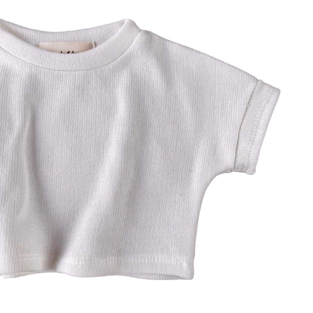 Knit t-shirt / ivory