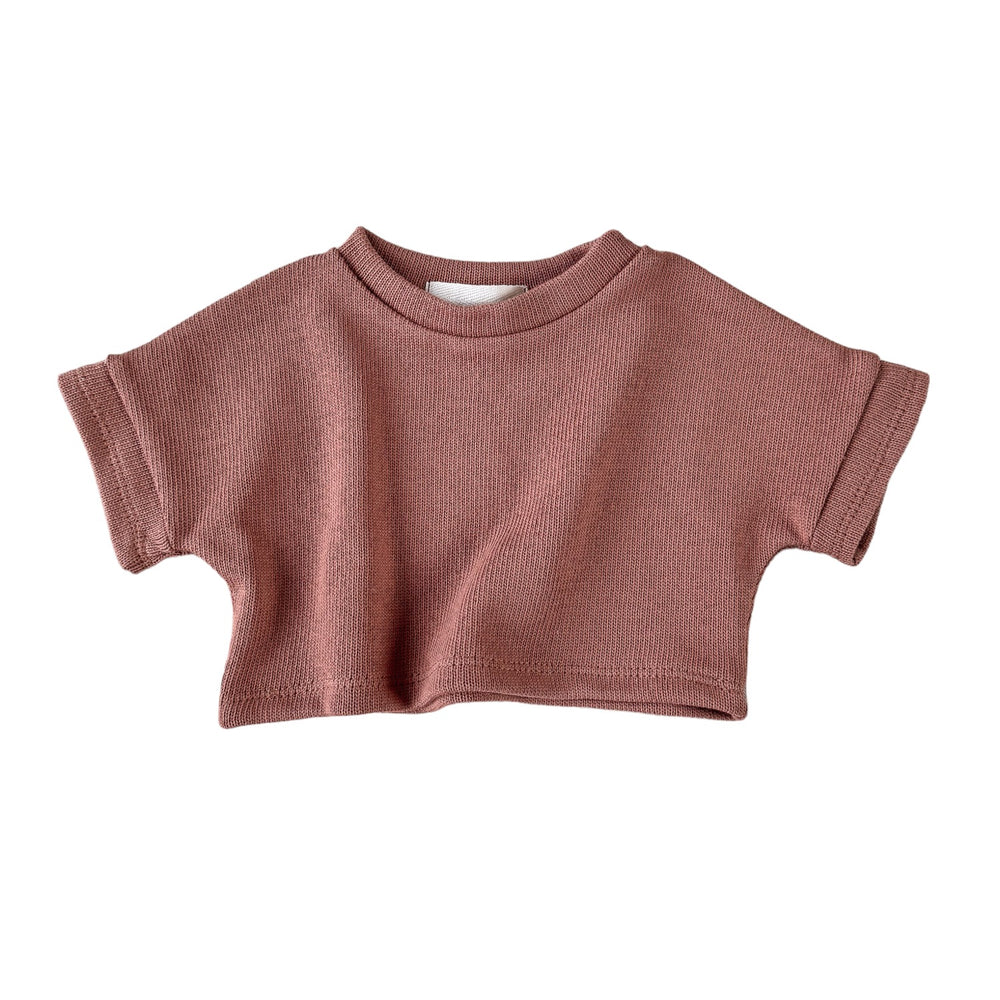 Knit t-shirt / clay