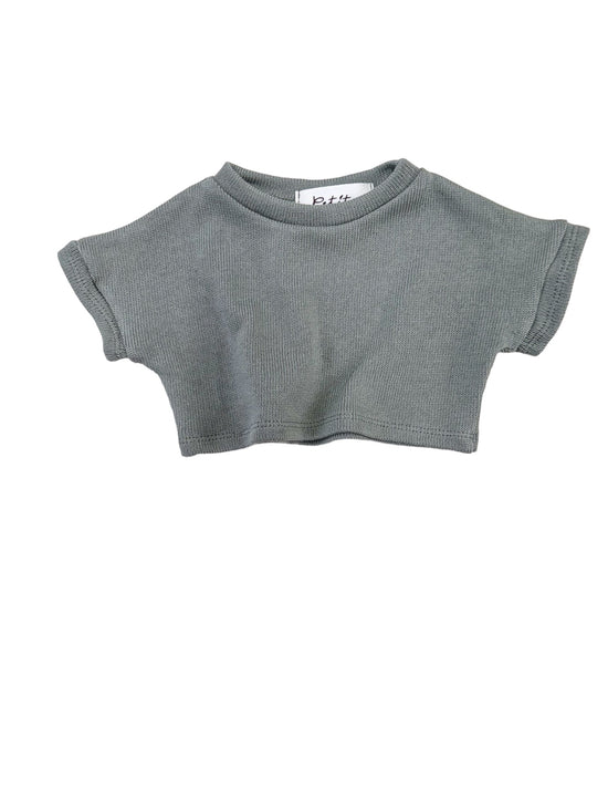 Knit t-shirt / olive