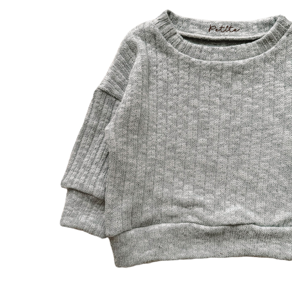 
                      
                        Cotton knit sweater / sky blue
                      
                    