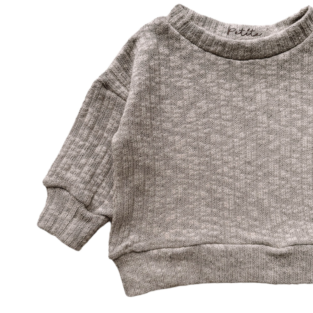 
                      
                        Cotton knit sweater / olive
                      
                    