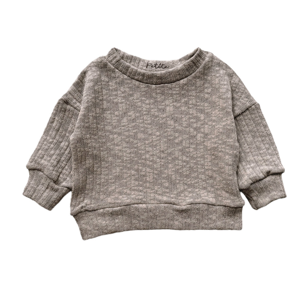 
                      
                        Cotton knit sweater / olive
                      
                    