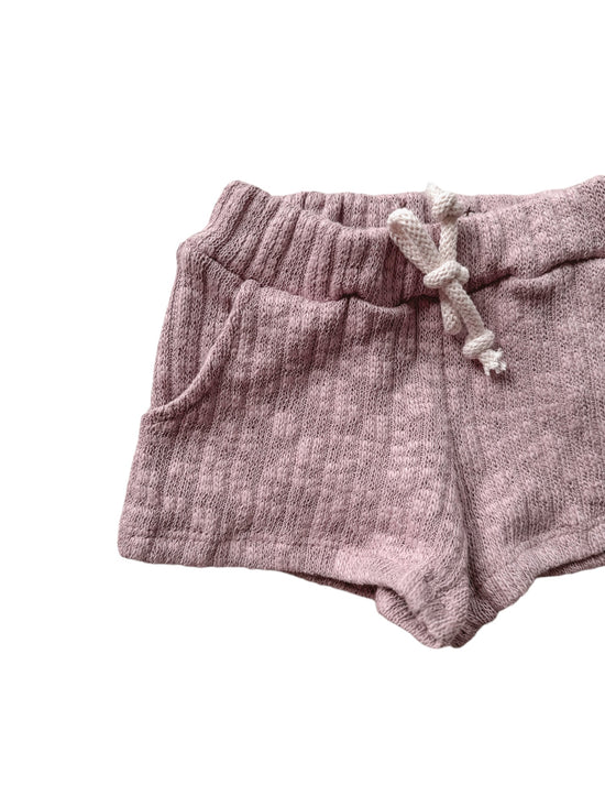Knit shorts - lilac