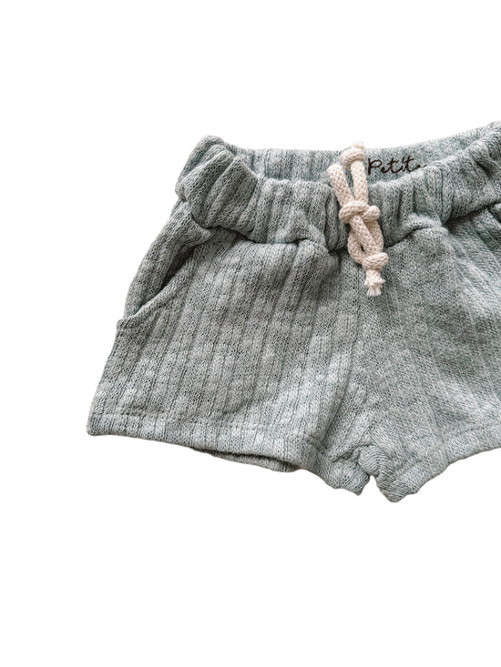 Knit shorts - sky blue