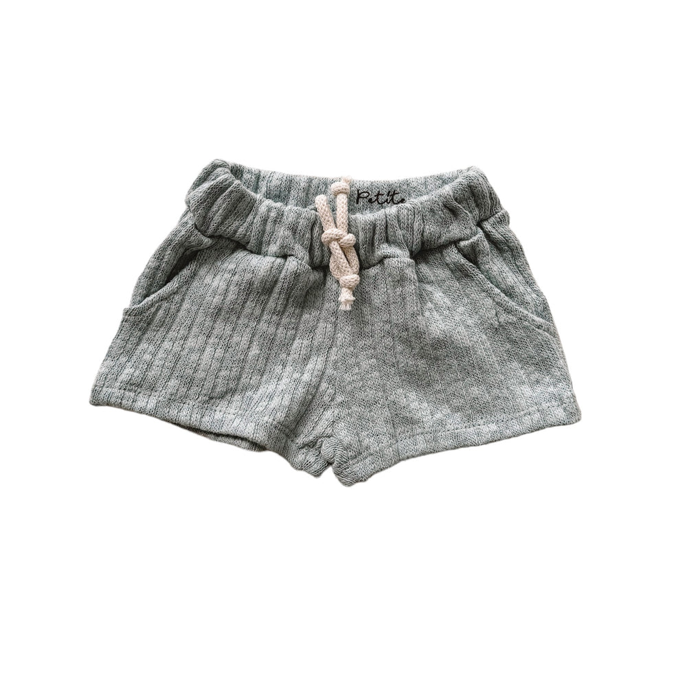 Knit shorts - sky blue